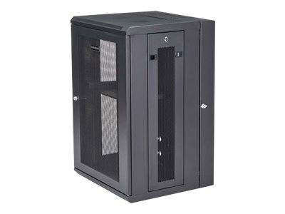 StarTech.com 18U 19"" Wall Mount Network Cabinet, 16"" Deep Hinged Locking IT Network Switch Depth Enclosure, Assembled Ve