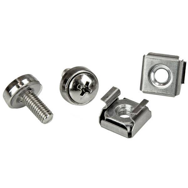 StarTech.com M5-Montageschrauben und Käfigmuttern für Serverschrank / Rack - 100 St. - Schrauben für Rack (Packung mit 1