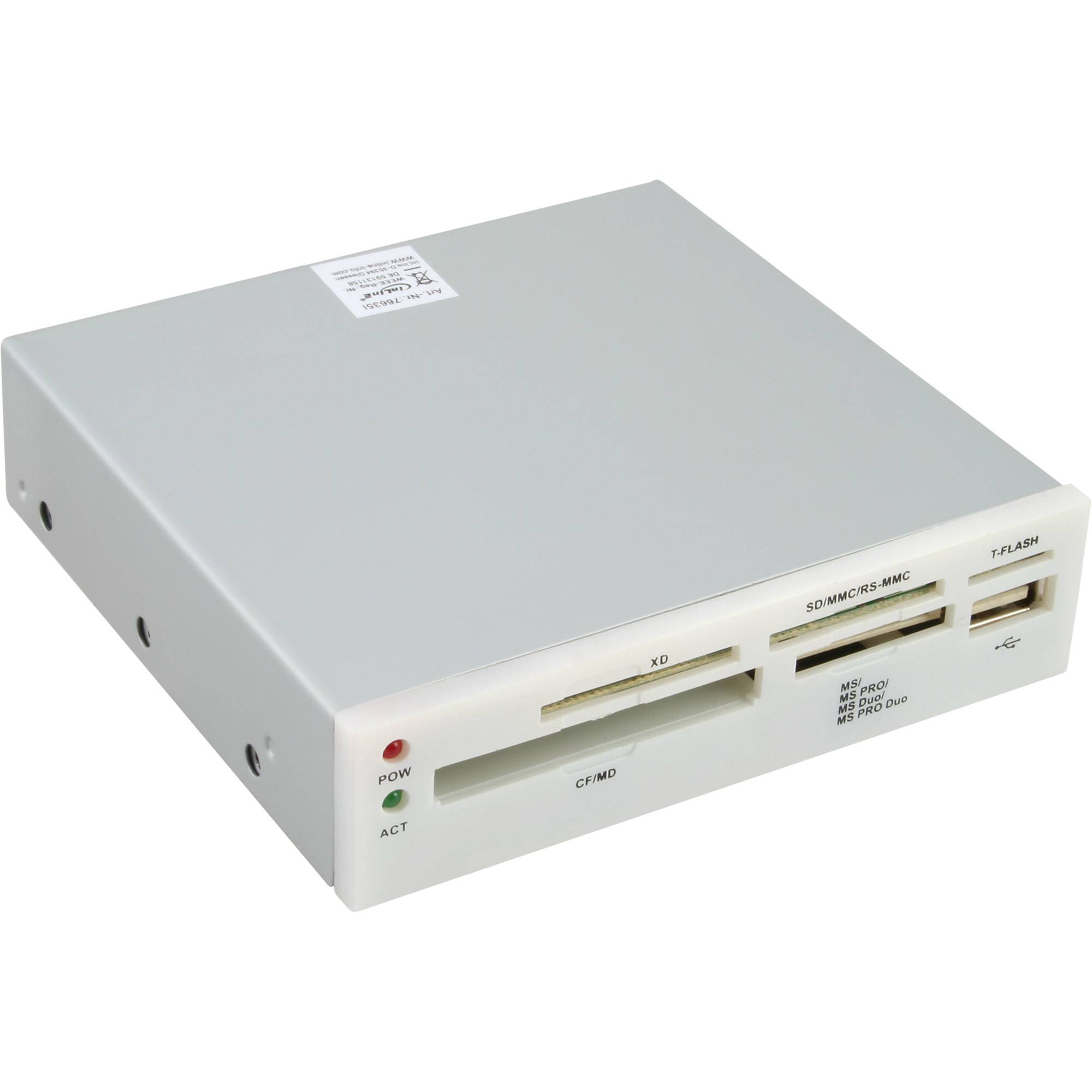 InLine - Kartenleser - All-in-one - 8,9 cm (3,5 Zoll)