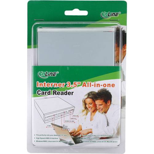 InLine - Kartenleser - All-in-one - 8,9 cm (3,5 Zoll)