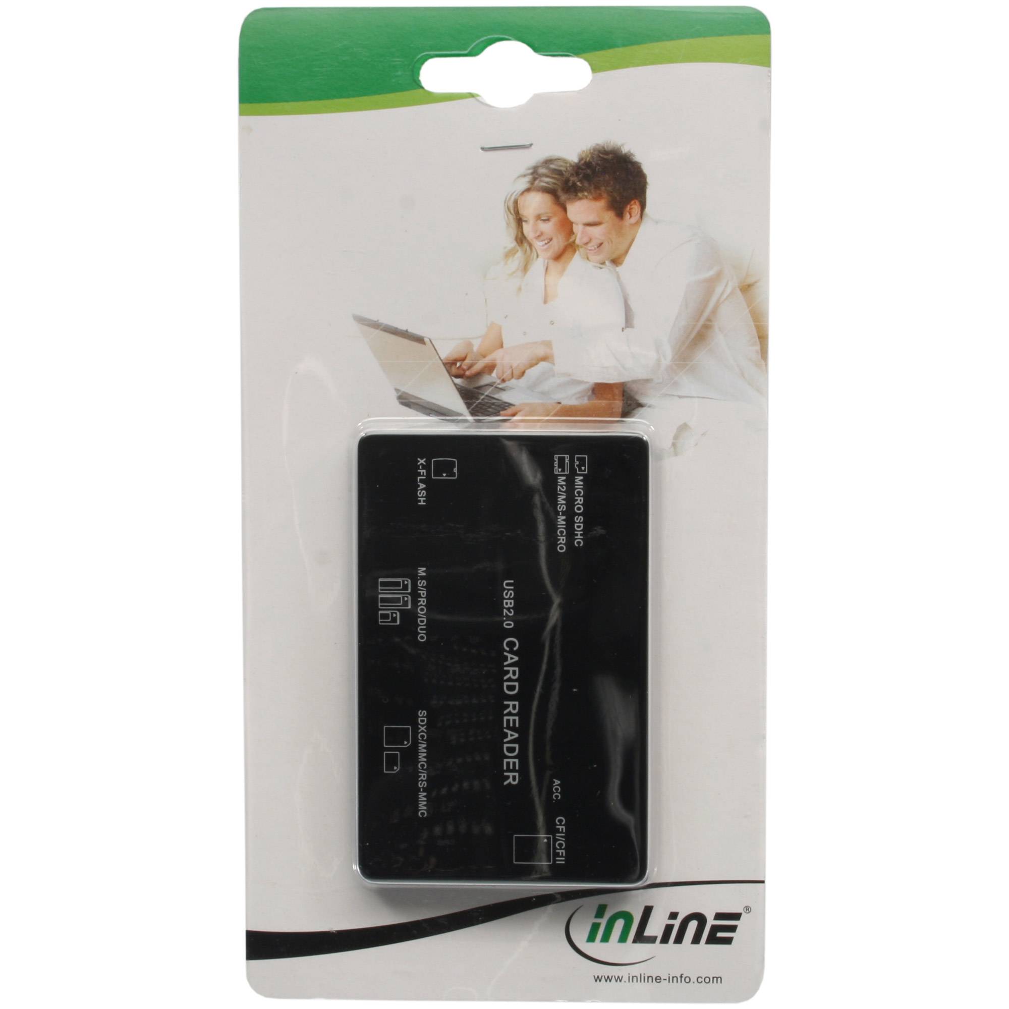 InLine - Kartenleser - All-in-one (MS, MS PRO, SD, MS Duo, RS-MMC, microSD, CFast Card, UHS/MMC)