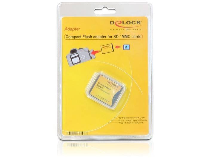 Delock Compact Flash Adapter - Kartenadapter (MMC, SD, SDHC, SDXC)