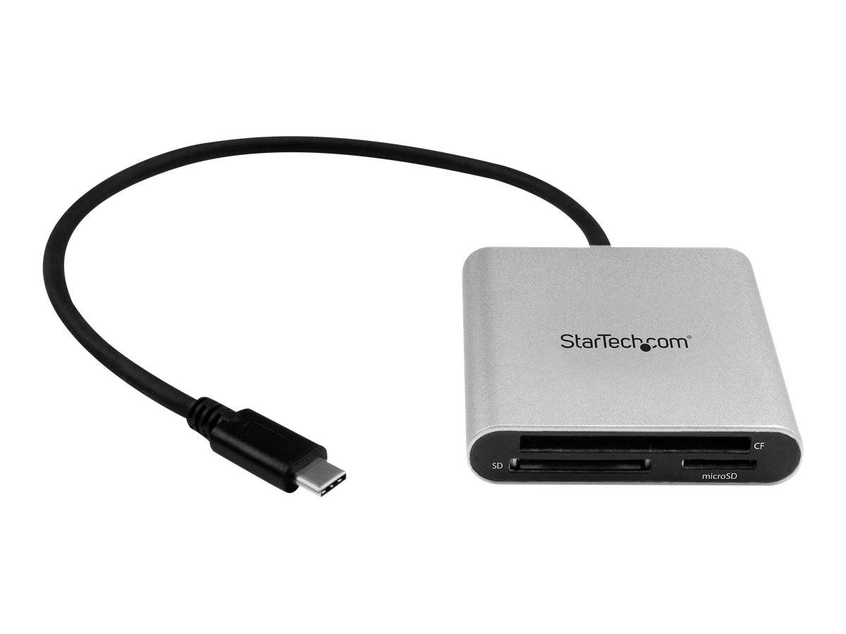 StarTech.com USB 3.0 Kartenleser mit USB-C - SD, MicroSD, CompactFlash Speicherkartenleser mit USB-C Kabel - Kartenleser (CF I, CF II, MMC, SD