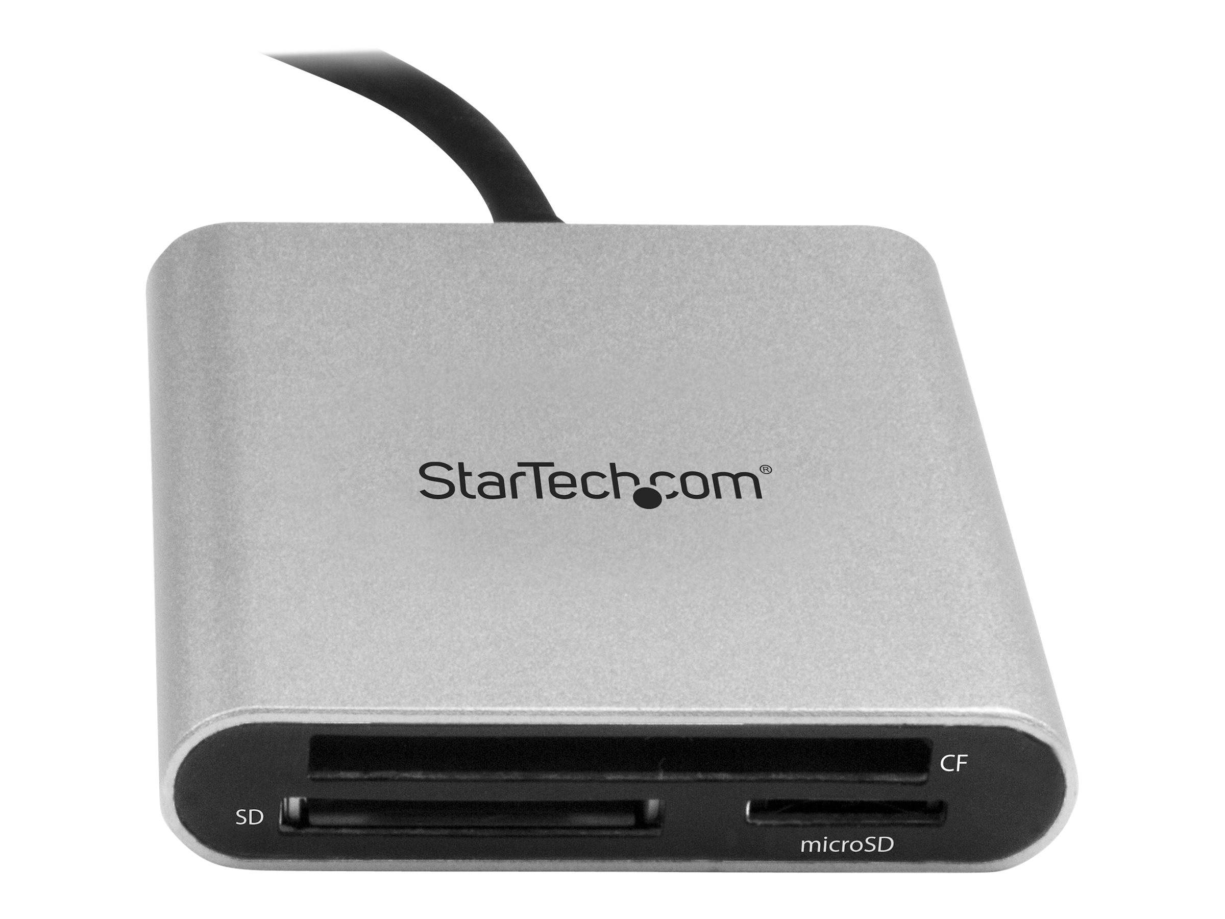 StarTech.com USB 3.0 Kartenleser mit USB-C - SD, MicroSD, CompactFlash Speicherkartenleser mit USB-C Kabel - Kartenleser