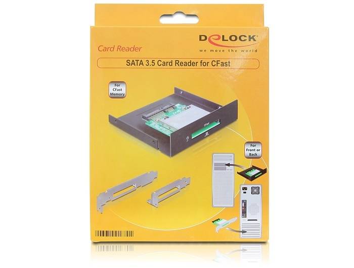 DeLOCK SATA 3.5 Card Reader > CFast - Kartenleser - 8,9 cm (3,5 Zoll)