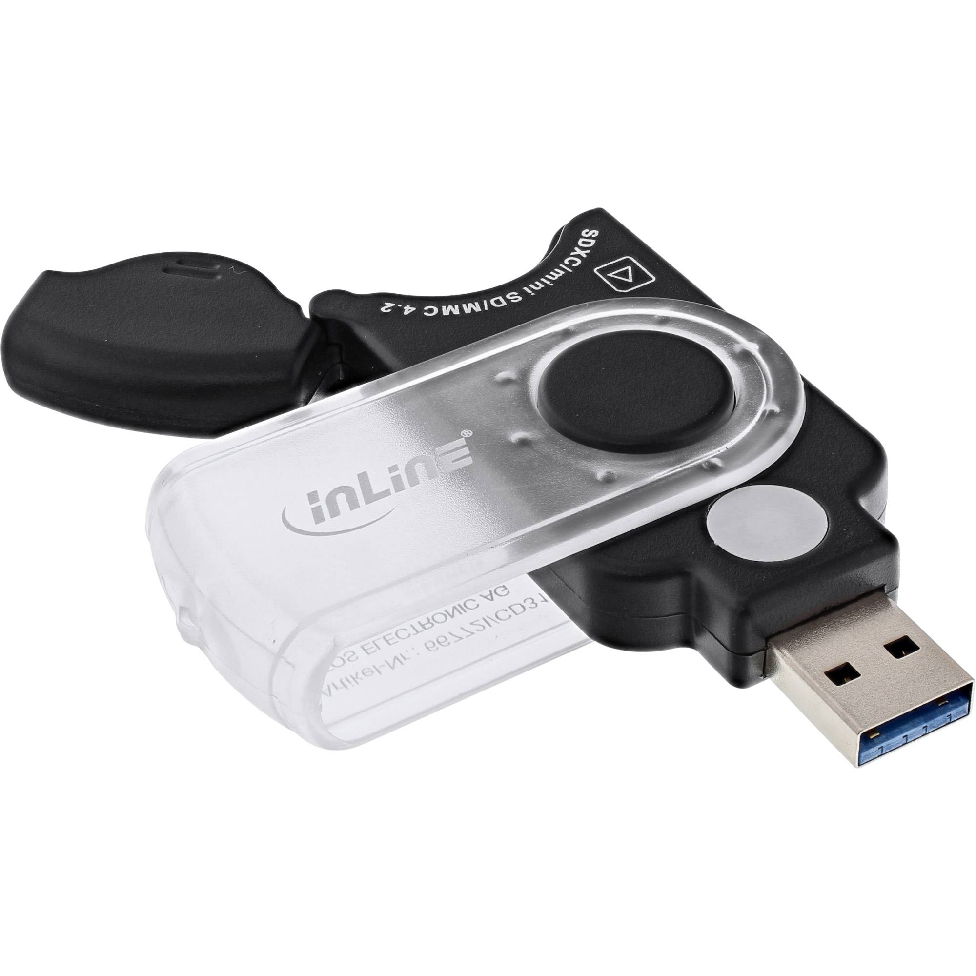 INLINE - Mobile Card Reader USB 3.0 - für SD/SDHC/SDXC - microSD
