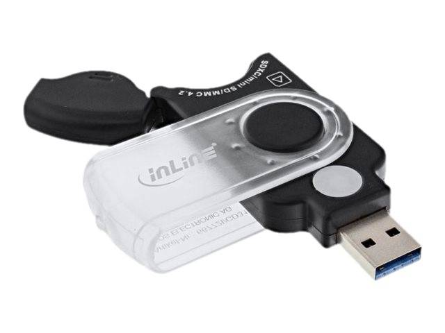 INLINE - Mobile Card Reader USB 3.0 - für SD/SDHC/SDXC - microSD