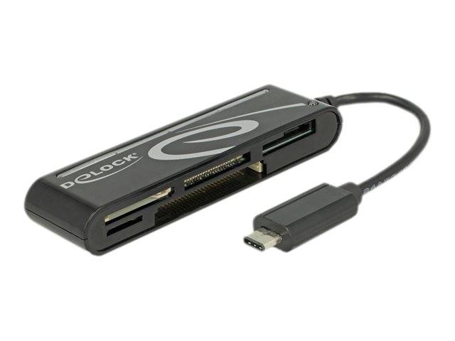 DeLOCK USB 2.0 Card Reader USB Type-C male 5 Slots - Kartenleser - All-in-one (Multi-Format)
