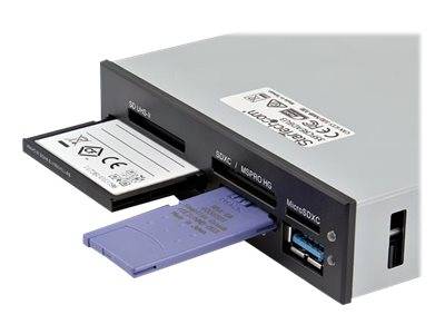 StarTech.com USB 3.0 interner Kartenleser mit UHS-II Unterstützung - SecureDigital/Micro SD/MemoryStick/CF Kartenlesegerät - Kartenleser - 8,9 cm (3