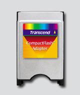 Transcend - Kartenadapter (CF I) - PC-Karte