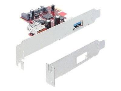 DELOCK PCI Expr Card 1x USB3.0 ext + 1x USB3.0 int + LowProf