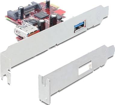 DELOCK PCI Expr Card 1x USB3.0 ext + 1x USB3.0 int + LowProf