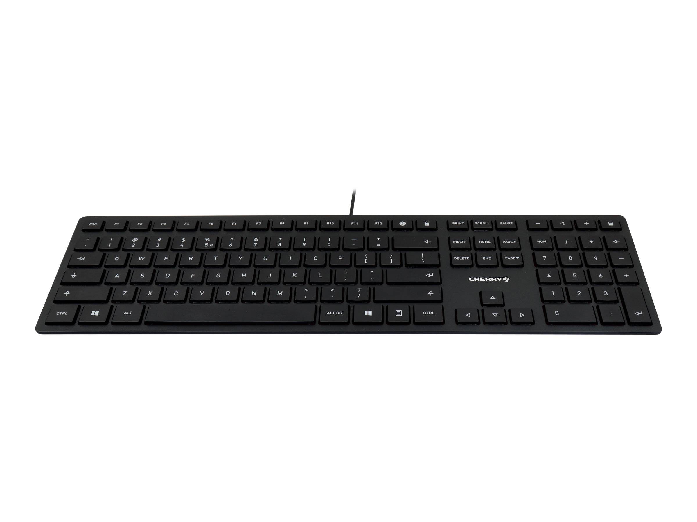 CHERRY KC 6000 SLIM - Tastatur - USB - US mit Euro-Symbol
