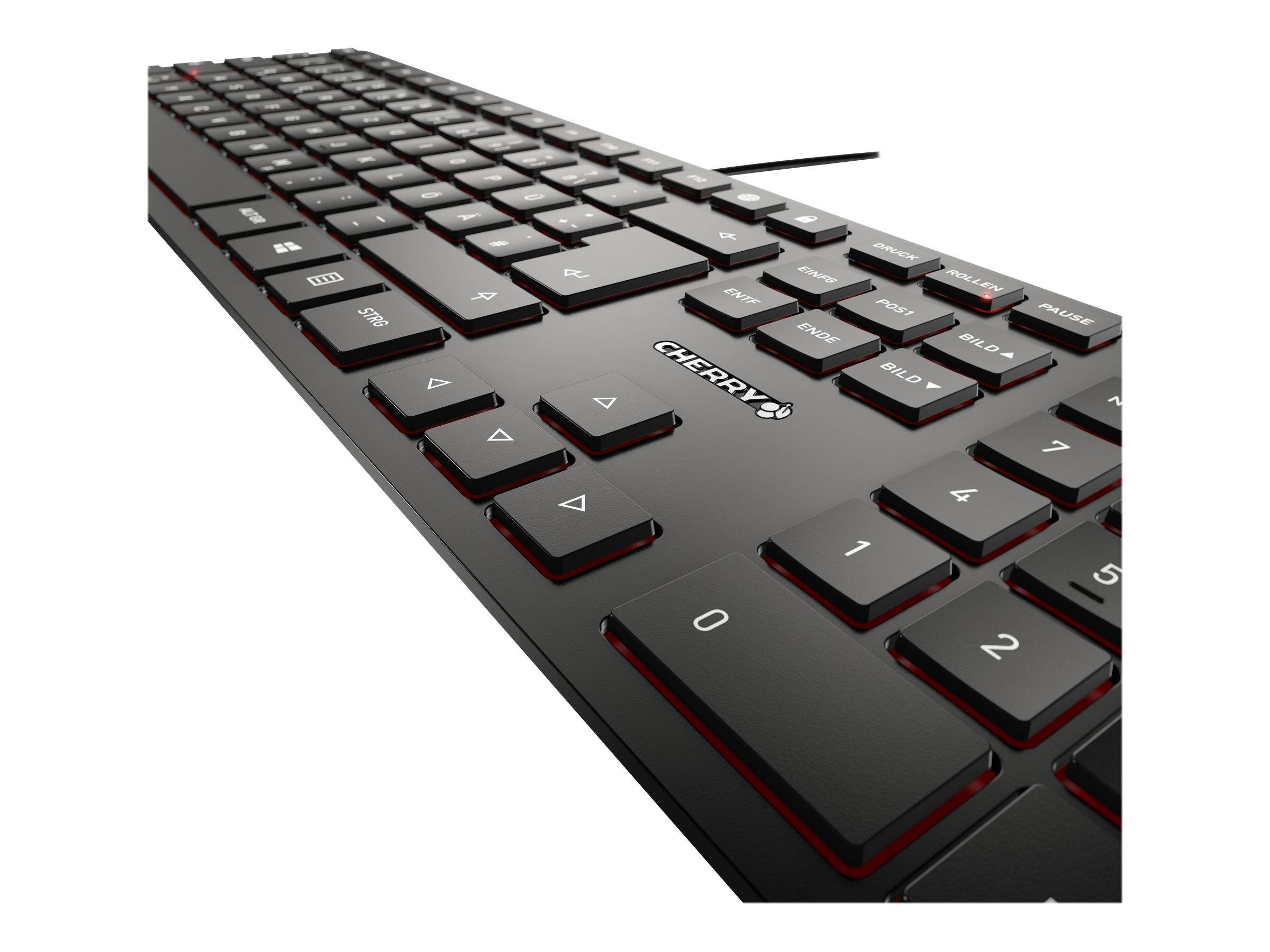 CHERRY KC 6000 SLIM - Tastatur - USB - US mit Euro-Symbol