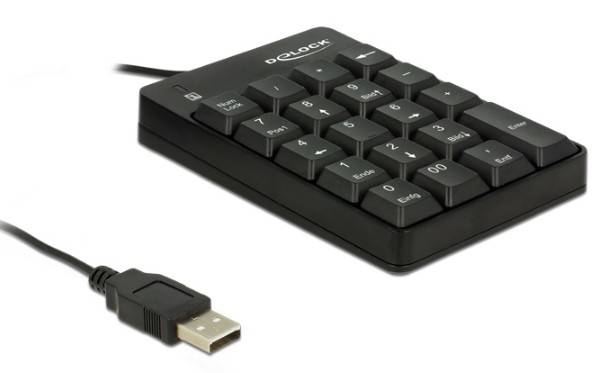 DeLOCK - Tastenfeld - USB - Schwarz - retail