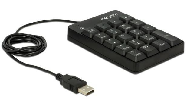 DeLOCK - Tastenfeld - USB - Schwarz - retail