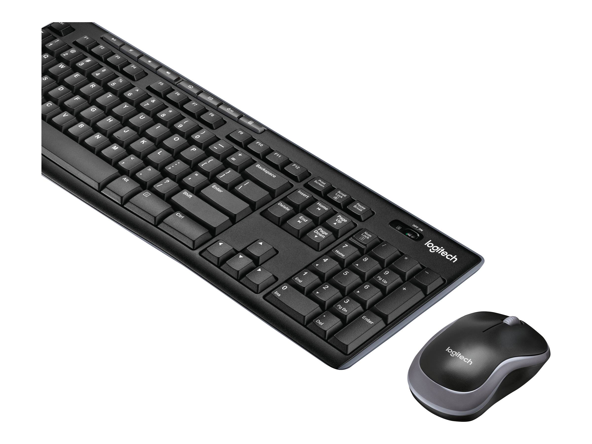 Logitech Tastatur- und -Maus Set MK270 - US Layout - Schwarz