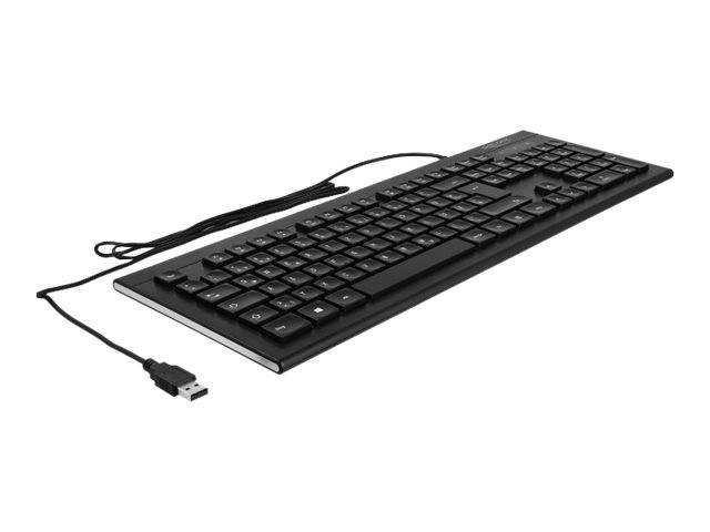 Delock - Tastatur - USB - QWERTZ - Deutsch - Schwarz