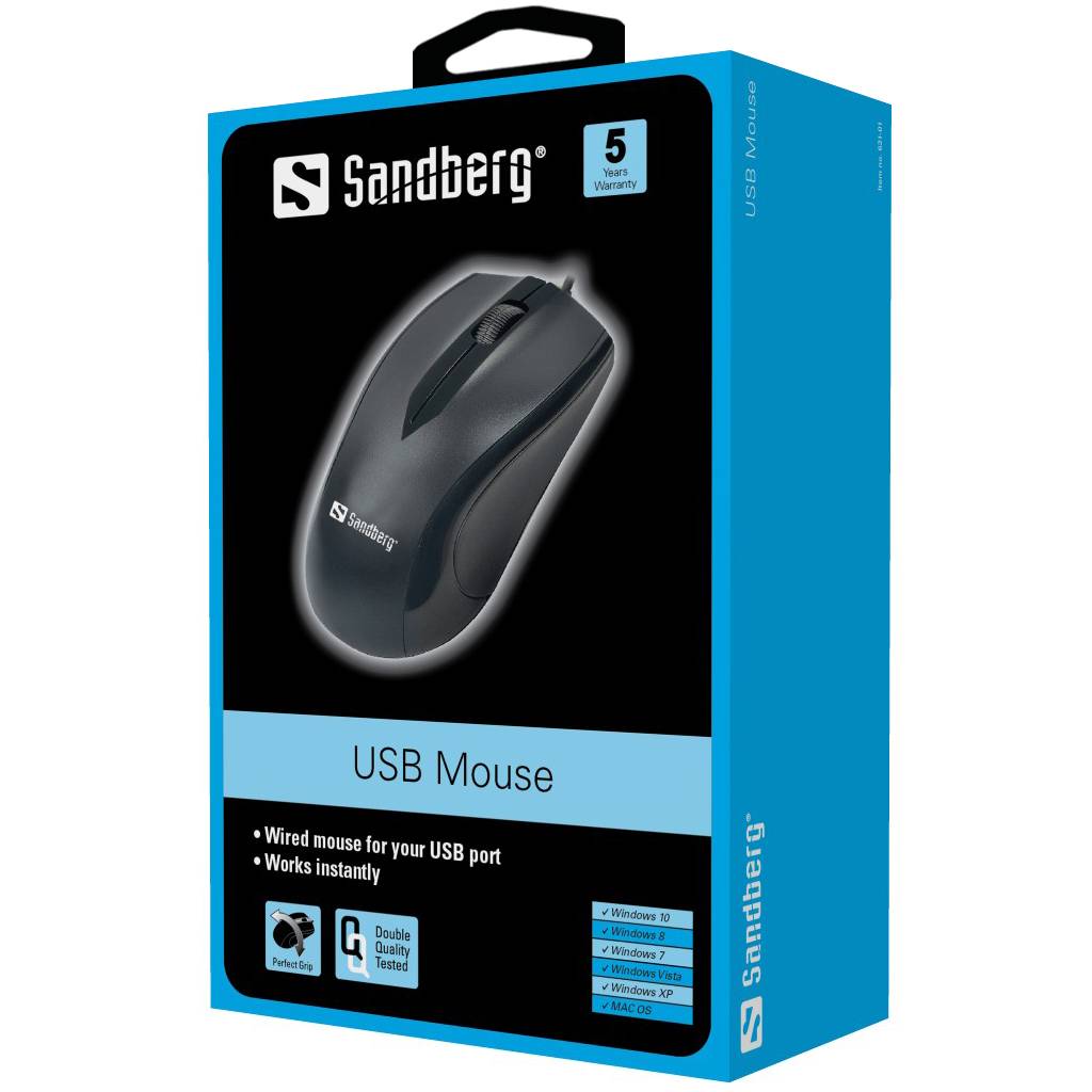 Sandberg USB Mouse - Maus - optisch - 3 Tasten