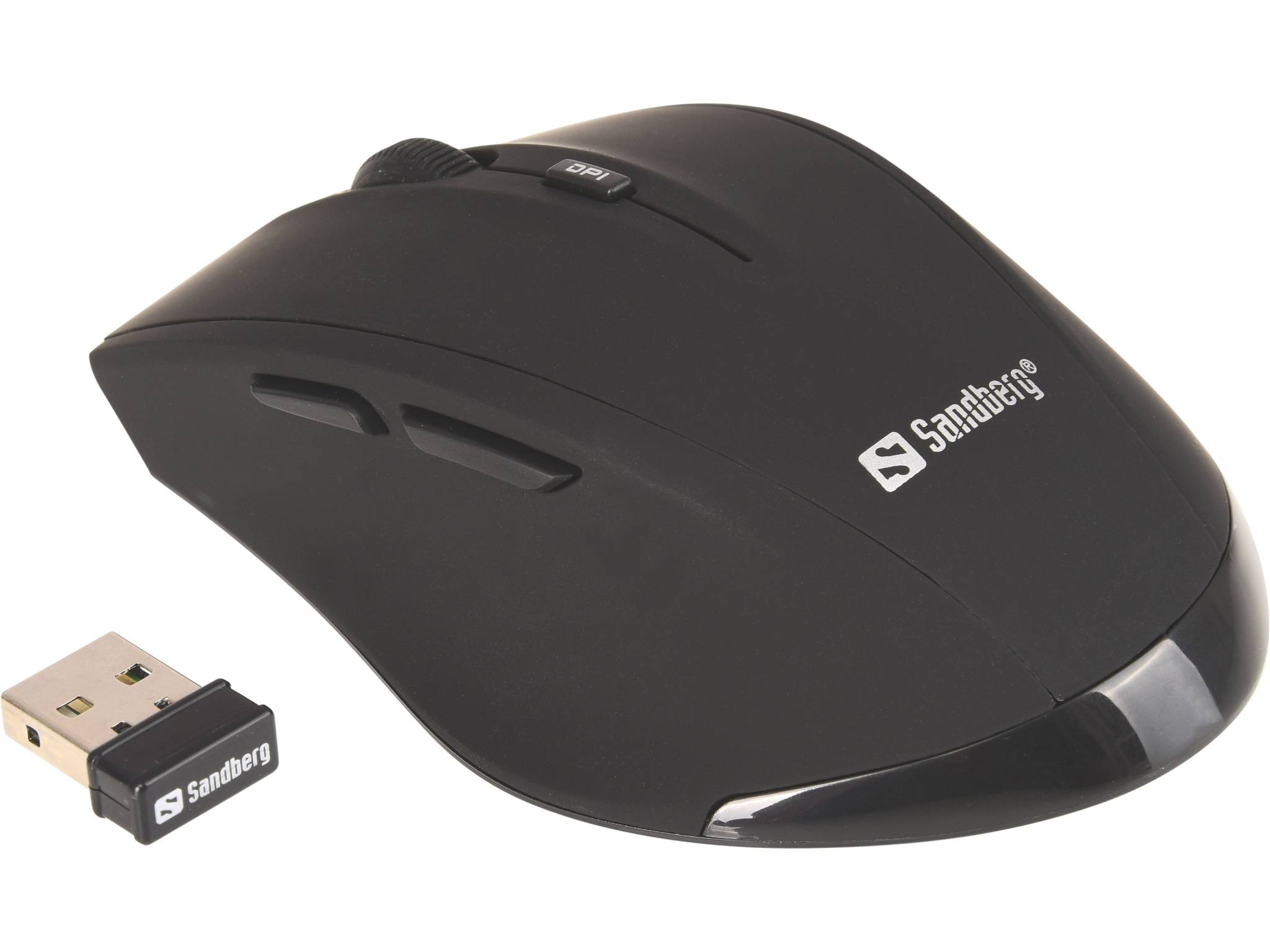 Sandberg Pro - Maus - 5 Tasten - kabellos - 2.4 GHz - kabelloser Empfänger (USB)