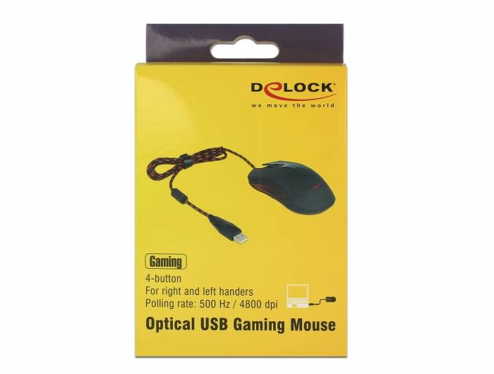 DeLOCK - Maus - rechts- und linkshändig - optisch