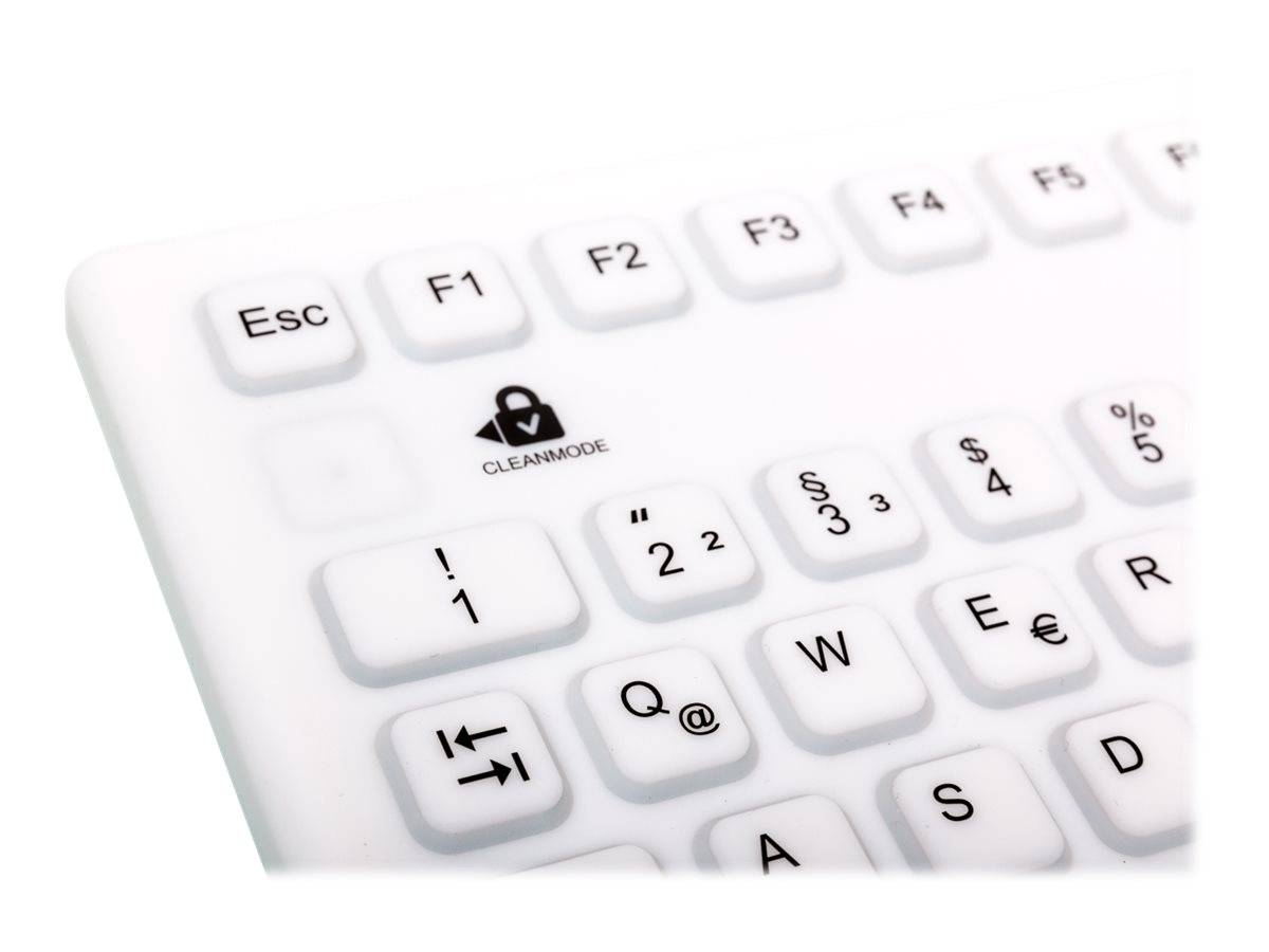 InduKey TKG-086-IP68-WHITE - Tastatur - USB - USA/Europa