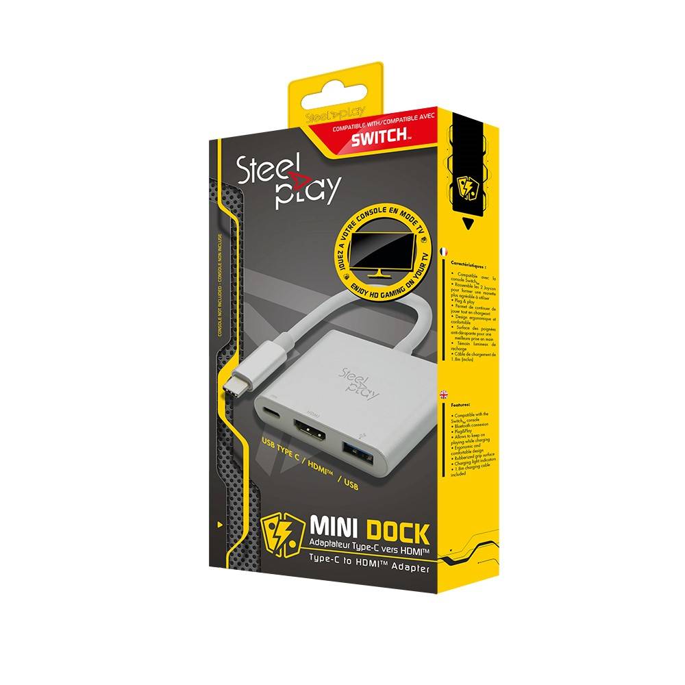 Steelplay Mini Dock - Externer Videoadapter - USB-C