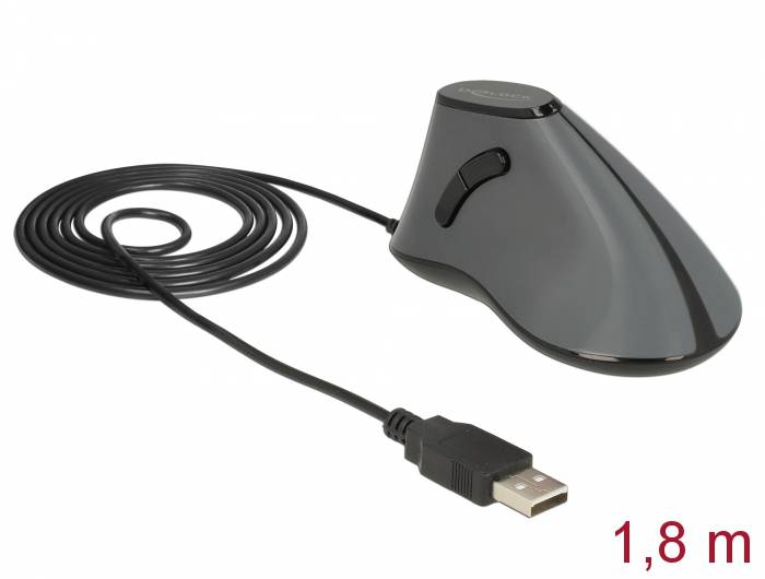 Delock - Vertikale Maus - ergonomisch - Für Rechtshänder