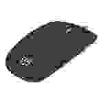 Manhattan Silhouette Sculpted USB Wired Mouse, Black, 1000dpi, USB-A, Optical, Lightweight, Flat, Three Button with Scroll Wheel, Three Year