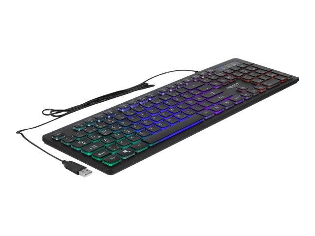 DeLOCK - Tastatur - backlit - USB - QWERTZ - Deutsch