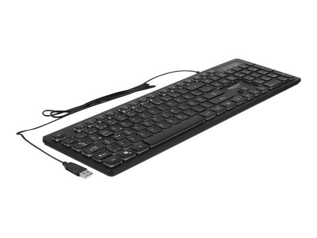 DeLOCK - Tastatur - backlit - USB - QWERTZ - Deutsch