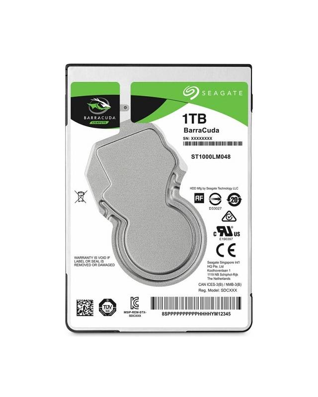 Seagate Barracuda Festplatte 2.5" 1 TB Serial ATA III SATA 6 Gb/s 5400 RPM 140 MB/s