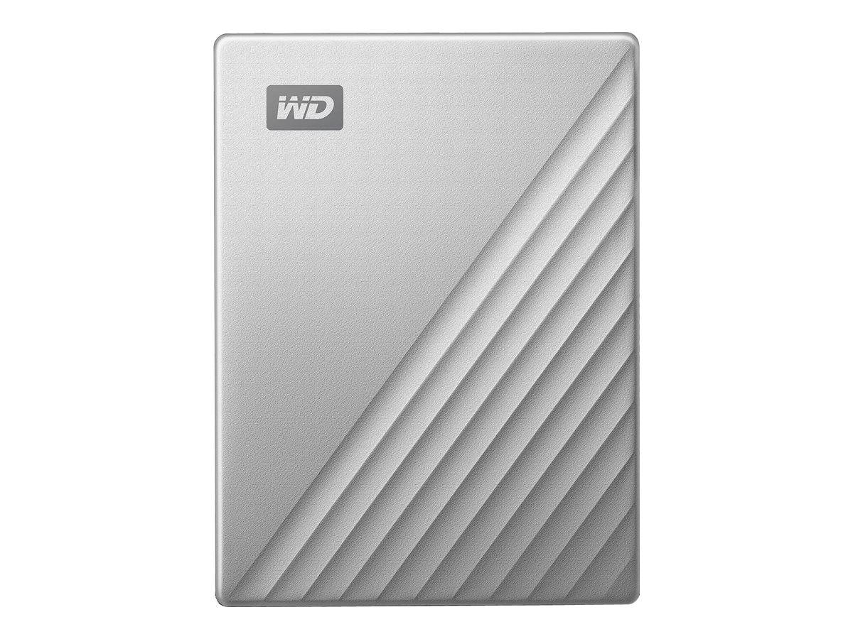 2,5 WD My Passport Ultra 4TB Silver USB-C/USB3.0 HDD 6,4cm 2,5Zoll Metal finish RTL portable extern
