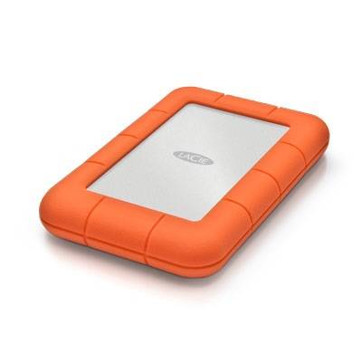 LaCie Rugged Mini 5 TB Externe Festplatte 6.35 cm (2.5 Zoll) USB-A (USB 3.2 Gen 1) Silber, Orange STJJ5000400