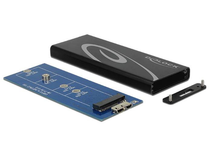 DeLOCK - Speichergehäuse - M.2 Card - 600 MBps - USB 3.1 (Gen 2)