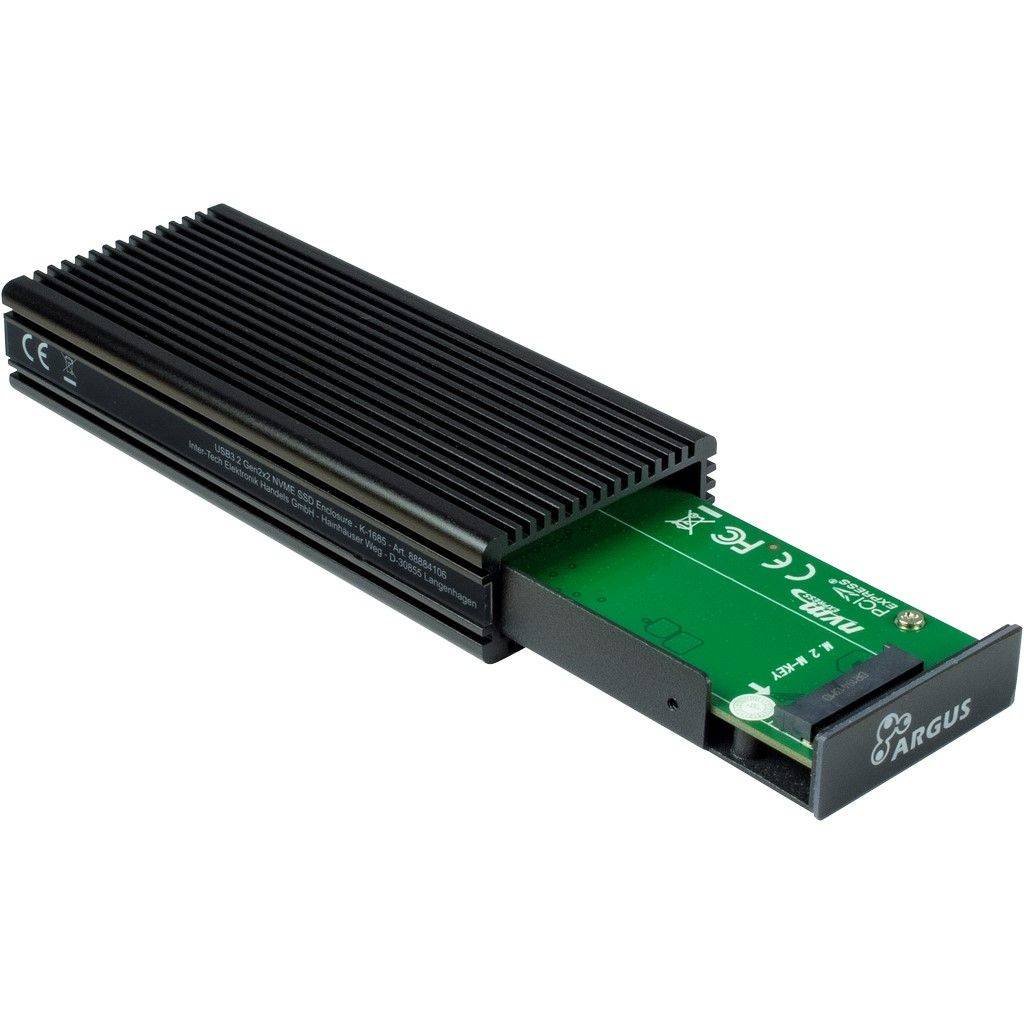 INTER-TECH - Argus K-1685 - Speichergehäuse - M.2 - M.2 NVMe Card / PCIe (NVMe)