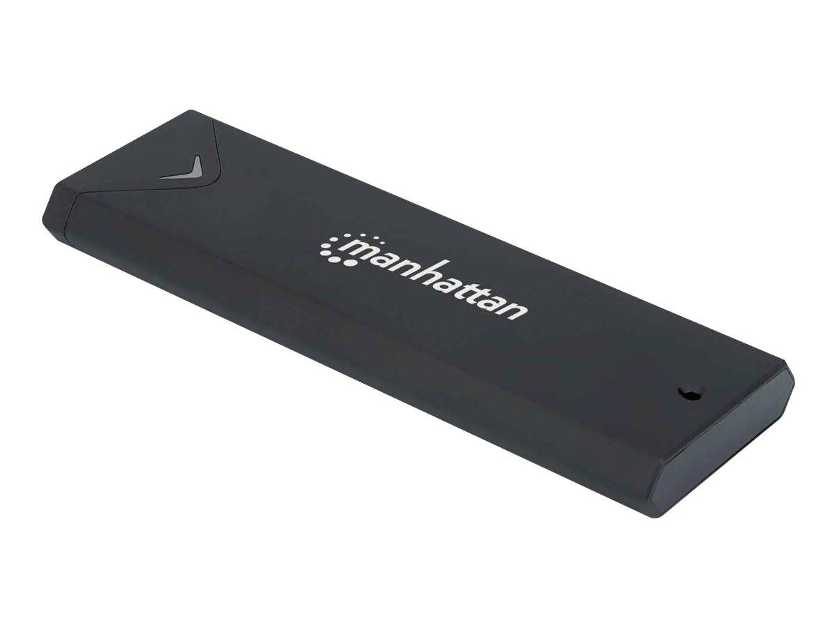 Manhattan M.2 NVMe SSD Enclosure, USB-C Female Connection, 10 Gbps (USB 3.2 Gen2 aka USB 3.1)