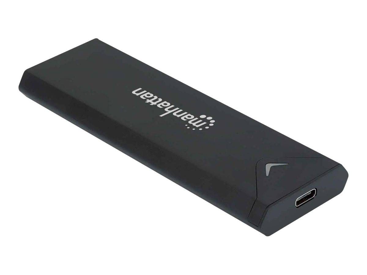 Manhattan M.2 NVMe SSD Enclosure, USB-C Female Connection, 10 Gbps (USB 3.2 Gen2 aka USB 3.1)