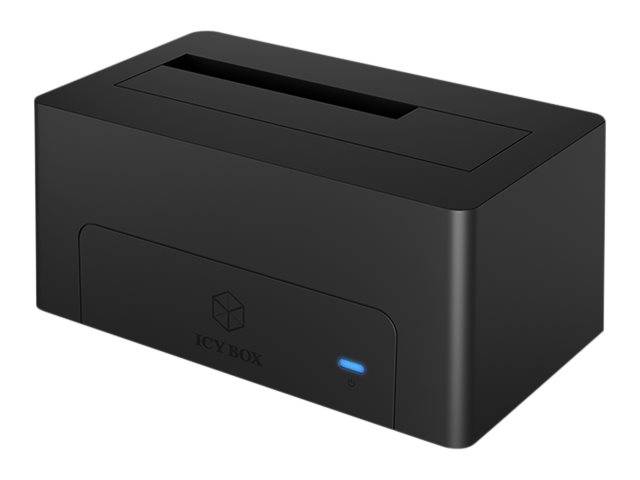 ICY BOX IB-1121-C31 - HDD-Dockingstation mit blaue LED vorn, lüfterlos Schächte: 1 - 2,5"" / 3,5"" gemeinsam genutzt (6,4