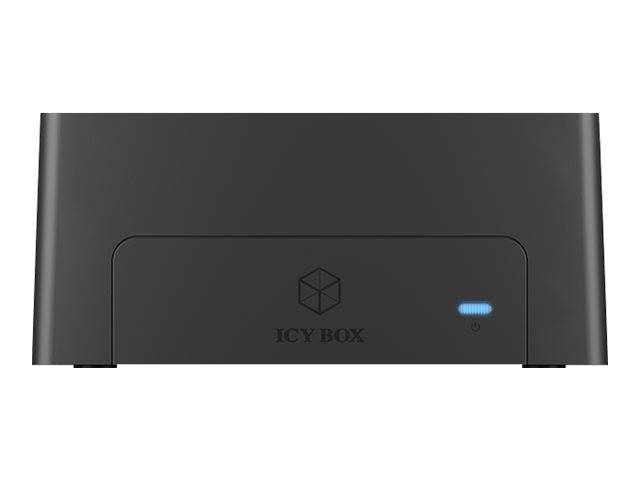 ICY BOX IB-1121-C31 - HDD-Dockingstation mit blaue LED vorn, lüfterlos Schächte: 1 - 2,5"" / 3,5"" gemeinsam genutzt (6,4