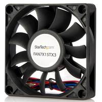 Schwarzer Computer-Kühlventilator mit der Bezeichnung „StarTech.com FAN7X15TX3