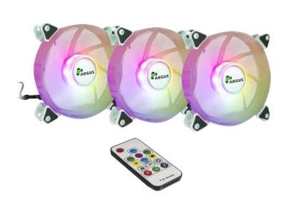 INTER-TECH - Argus RS-06 RGB - Gehäuselüfter - 120 mm (Packung mit 3)