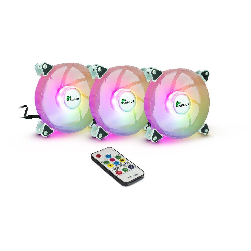 INTER-TECH - Argus RS-06 RGB - Gehäuselüfter - 120 mm (Packung mit 3)