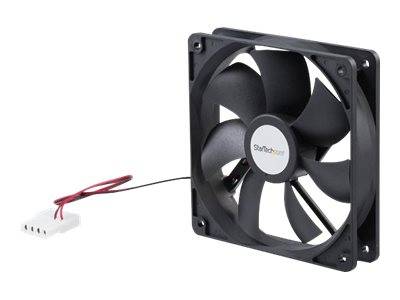 StarTech.com 120mm Gehäuselüfter - 12cm Lüfter für PC Gehäuse mit LP4 Molex Stecker (120mmx120mmx25mm)