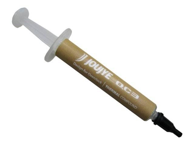 Spritzen-Applikator mit beigefarbenem Wärmeleitmittelpaste, mit der Bezeichnung „JOUYE OC3
