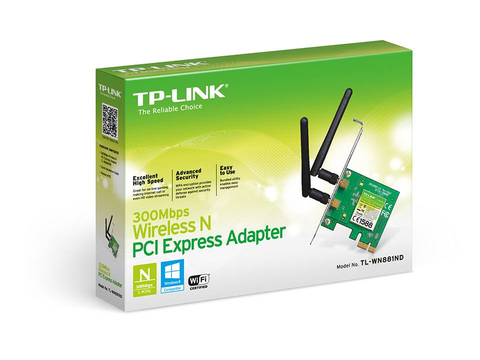 TP-Link TL-WN881ND - Netzwerkadapter - PCIe 2.0