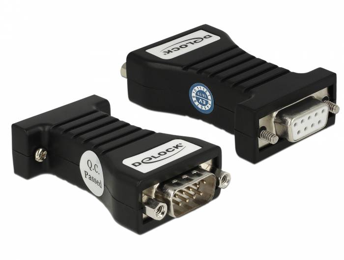 DeLOCK Isolator 1 x Serial RS-232 DB9 female to 1 x Serial RS-232 DB9 male 3 kV