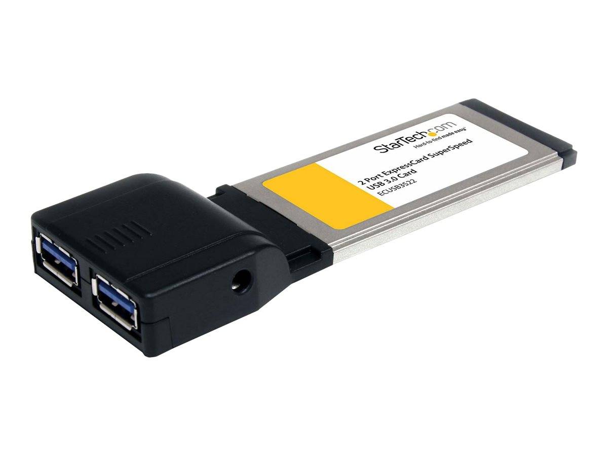 StarTech.com 2 Port USB 3.0 ExpressCard mit UASP Unterstützung - USB 3.0 Schnittstellenkarte für Laptop - USB 3.0 A (Buc