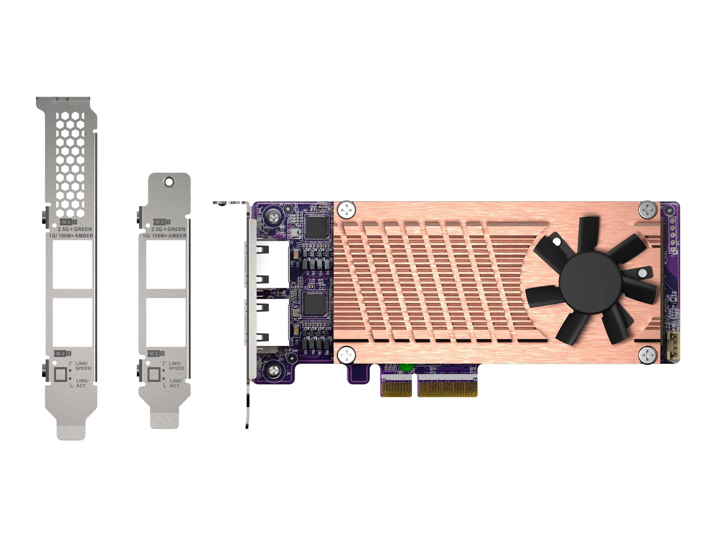 QNAP QM2-2P2G2T - Speicher-Controller - M.2 - M.2 NVMe Card / PCIe 3.0 (NVMe)
