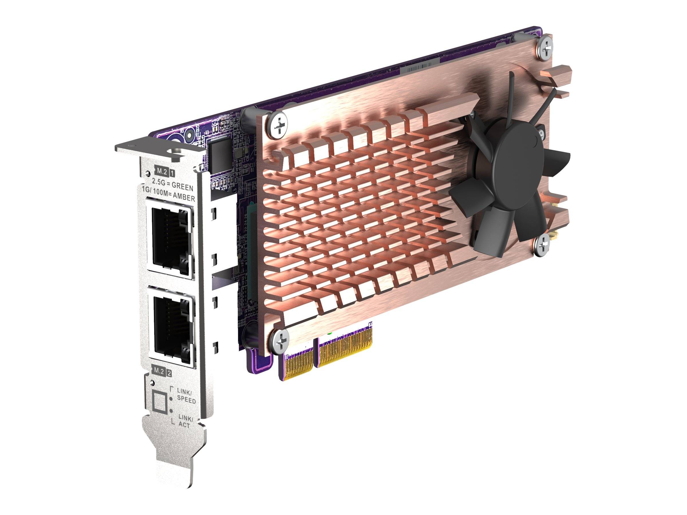 QNAP QM2-2P2G2T - Speicher-Controller - M.2 - M.2 NVMe Card / PCIe 3.0 (NVMe)